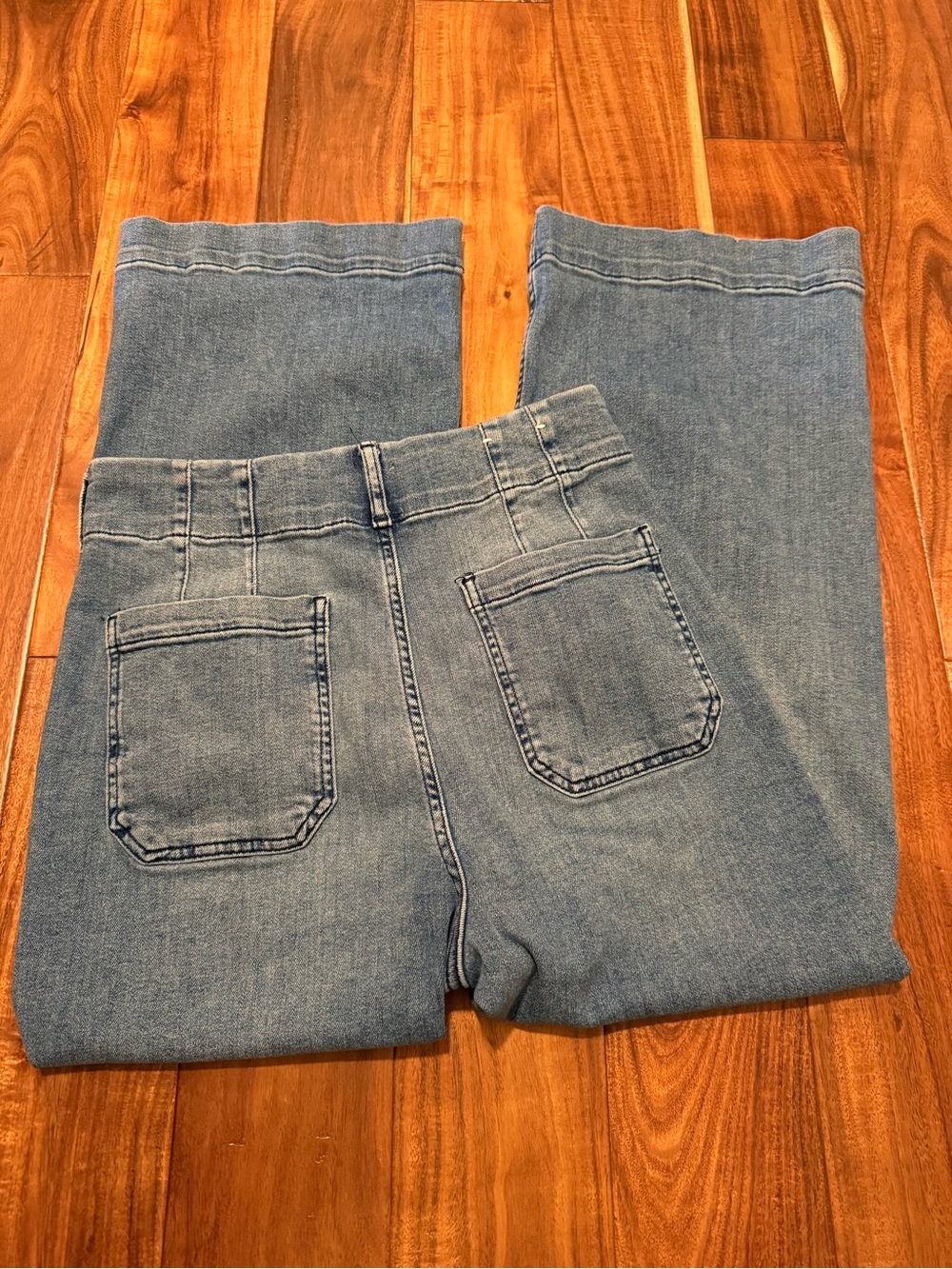 Maeve “The Colette” Medium Blue Cropped Wide-Leg Jeans sz 29 - Picture 11 of 12